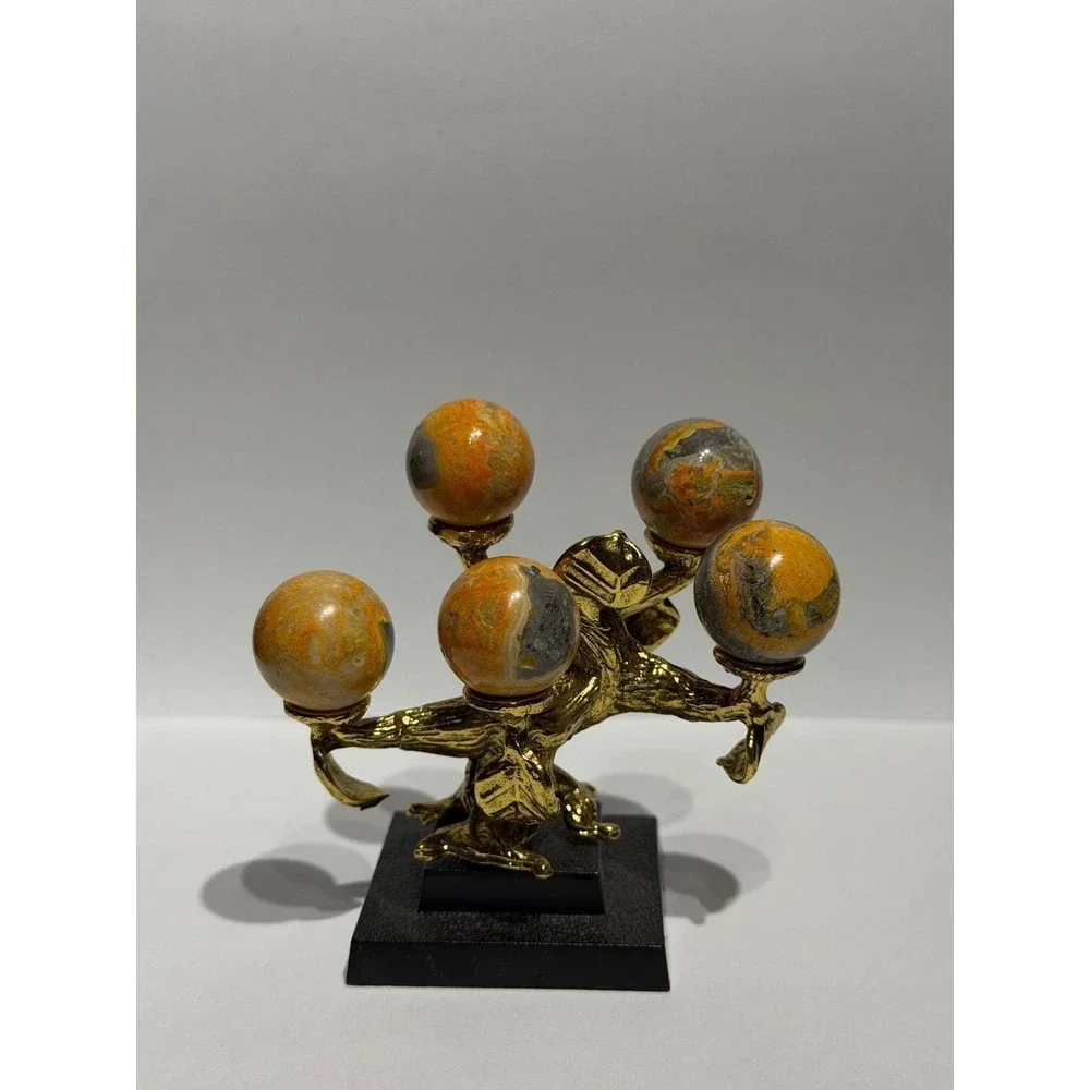 Yellow Jasper Tree Set